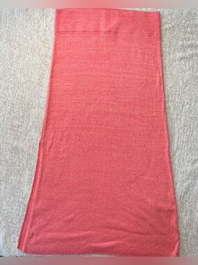 NWT Free People Pink Knit Maxi Skirt with Side Slit Size Medium